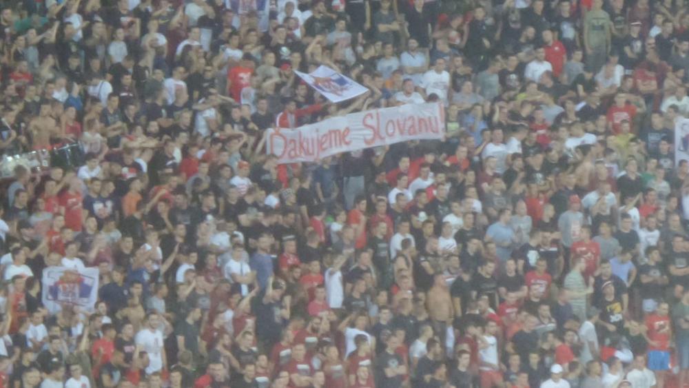 Poruka Delija kojom se zahvaljuju Slovanu