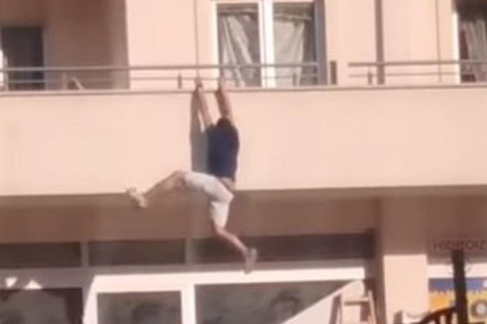 SRBIN UHVAĆEN U ŠVALERACIJI U BUDVI! U ranim jutanjim satima uočen kako beži iz stana PREKO TERASE (VIDEO)