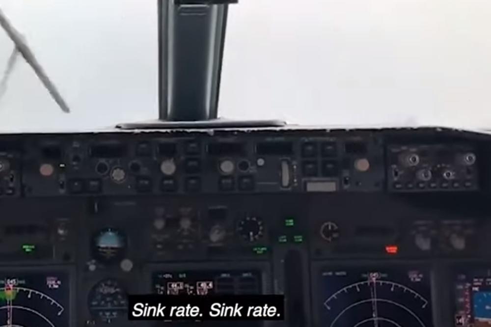 SNIMAK IZ KOKPITA JE ZASTRAŠUJUĆ: Boing 737 snimljen kako pada u more! (UZNEMIRUJUĆI VIDEO)