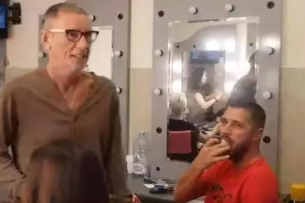 TENZIJA RASLA I PRE EMISIJE, OVAKO JE IZGLEDAO SUSRET! Marko i Lepi Mića u šminkernici započeli KONFLIKT (VIDEO)