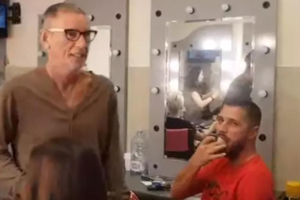 TENZIJA RASLA I PRE EMISIJE, OVAKO JE IZGLEDAO SUSRET! Marko i Lepi Mića u šminkernici započeli KONFLIKT (VIDEO)