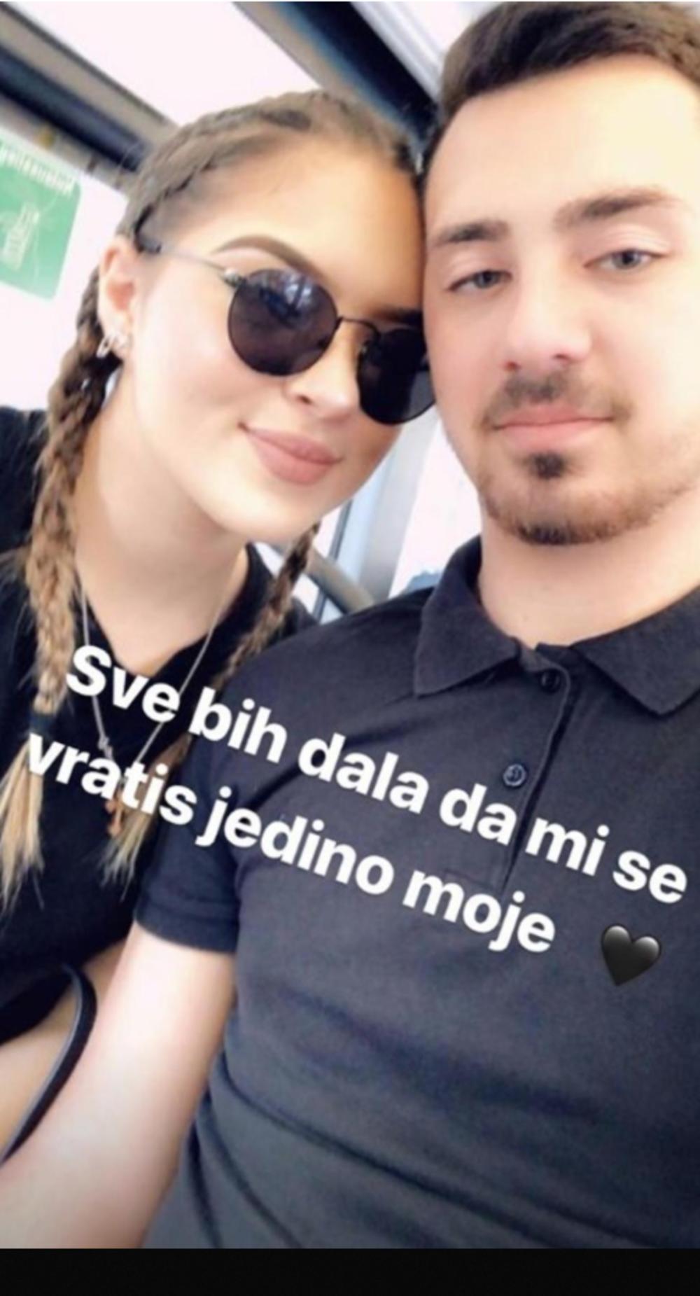 Miodrag Jovičić sa devojkom nekada  