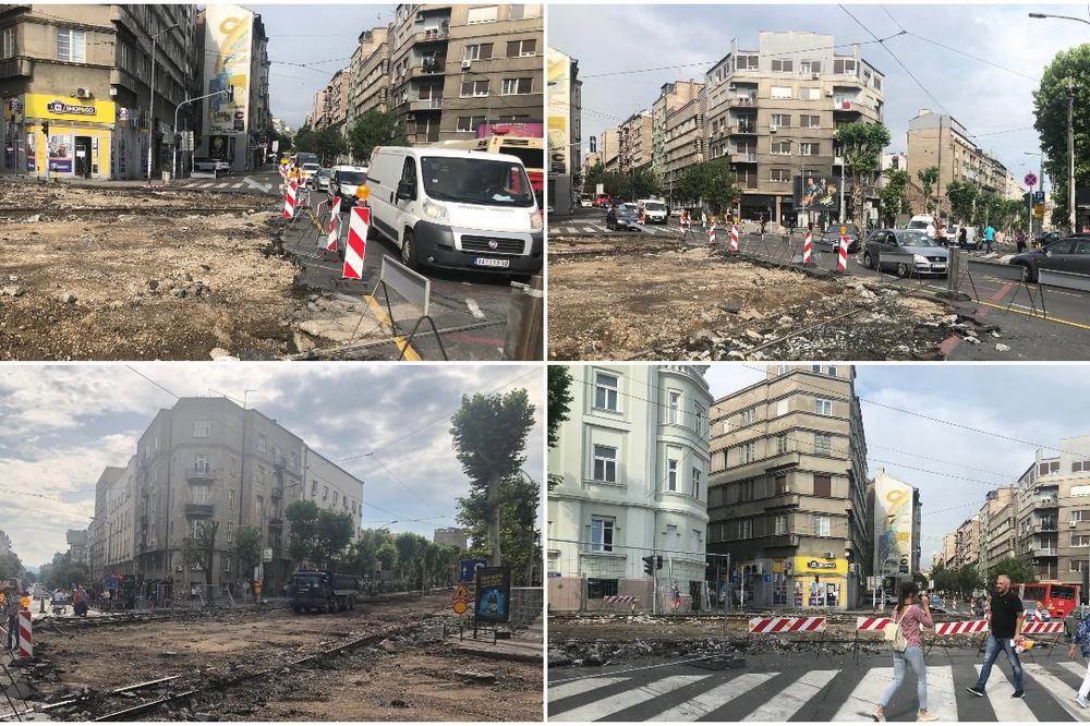 JEDNA OD CENTRALNIH GRADSKIH ULICA DETALJNO JE RASKOPANA OD JUTROS: Bili smo na licu mesta i zabeležili ovo (FOTO)