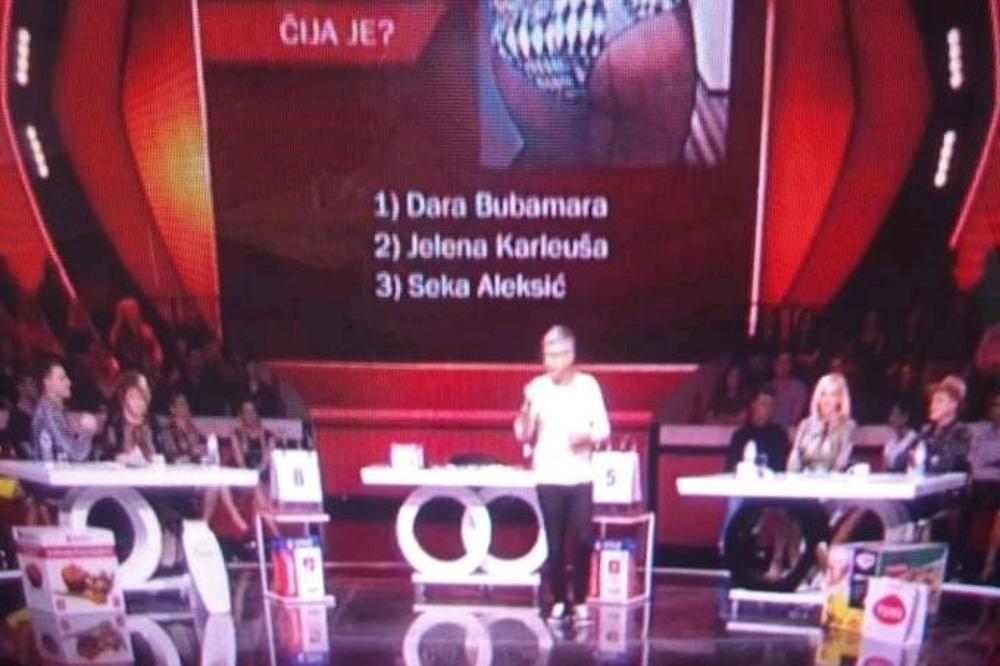 ČIJE JE OVO DUPE - DARINO, KARLEUŠINO ILI SEKINO? Skandalozna anketa na NACIONALNOJ TELEVIZIJI!