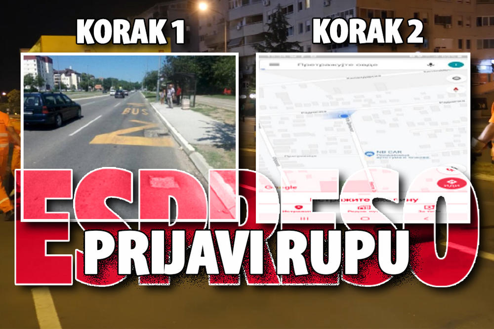 PRIJAVITE RUPU U DVA JEDNOSTAVNA POTEZA: Mali korak za Beograd i Espreso.co.rs, ali veliki za VAŠ AUTO (UPUTSTVO)