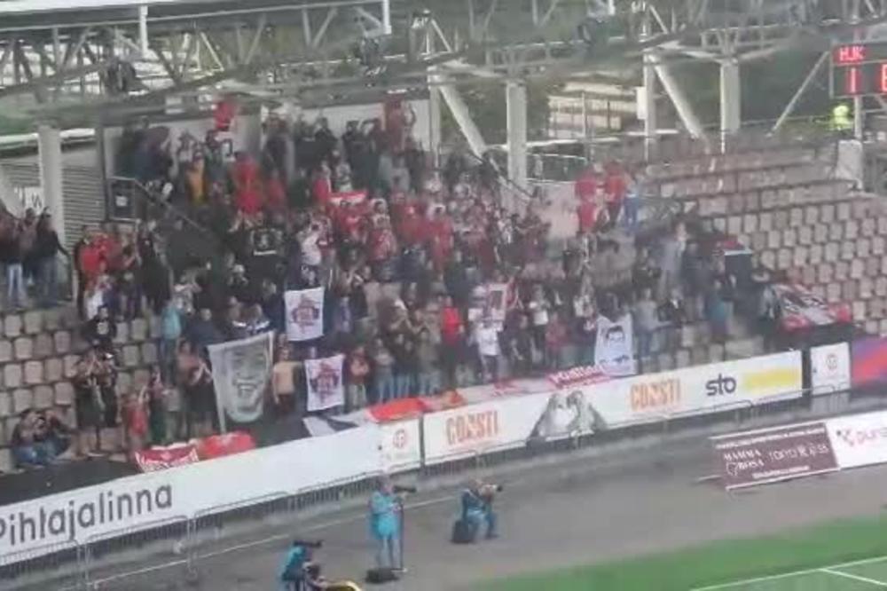 DELIJE LIKOVALE U FACU ALBANSKIM PROVOKATORIMA: Slatka osveta Zvezdinih navijača Albancima za divljanje na početku!