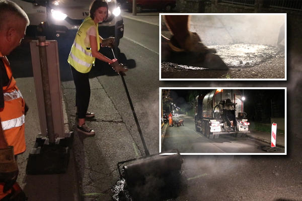 SVI ZAJEDNO DO BEOGRADA BEZ ZAMKI NA PUTEVIMA: Ovako je zakrpljena PRVA RUPA u okviru naše VELIKE AKCIJE (VIDEO)