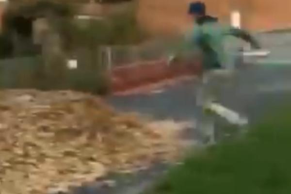 HTEO JE DA SKOČI GLAVOM U GOMILU LIŠĆA: Jedini problem je bio što to uopšte nije bilo lišće! (VIDEO)