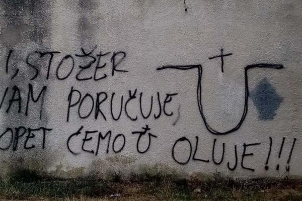 OPET ĆEMO U OLUJU! Pred godišnjicu ZLOČINA NAD SRBIMA, kod Benkovca osvanula strašna poruka! (FOTO)