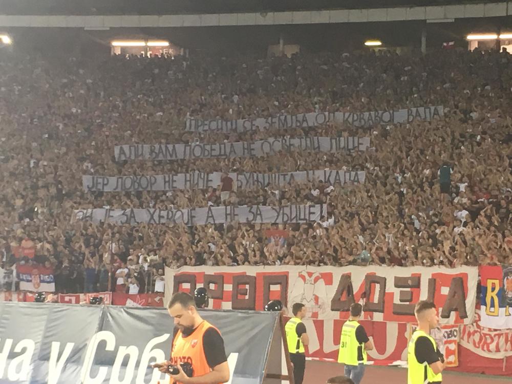 Transparent Delija povodom 'Oluje'  