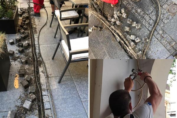 OVO NIKAD NIJE VIĐENO U BEOGRADU: Čekali da padne noć, PA RASKOPAVALI KNEZ MIHAILOVU da provuku kablove! (FOTO)