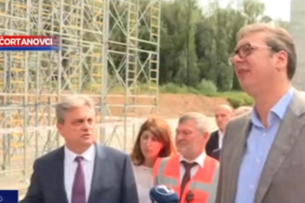 OVO MENJA SVE! Vučić na gradilištu u Čortanovcima