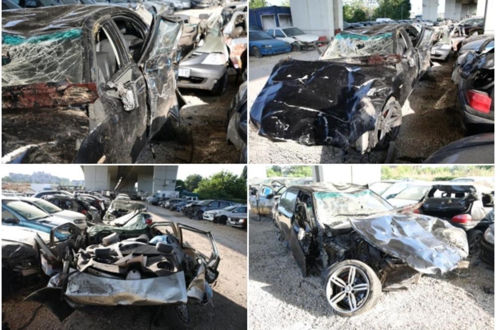 NIŠTA OD NJIH NIJE OSTALO! Ovako izgledaju olupine automobila nakon nesreće na Ibarskoj u kojoj je poginulo četvoro