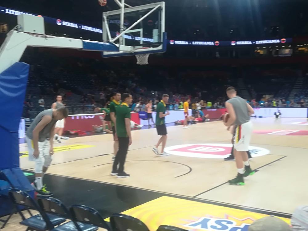 Košarkaši Litvanije u Beogradu  