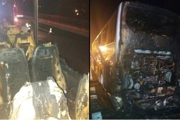 AUTOBUS PUN SRPSKIH TURISTA POTPUNO IZGOREO U GRČKOJ: Putnici preživeli zahvaljujući spretnom vozaču