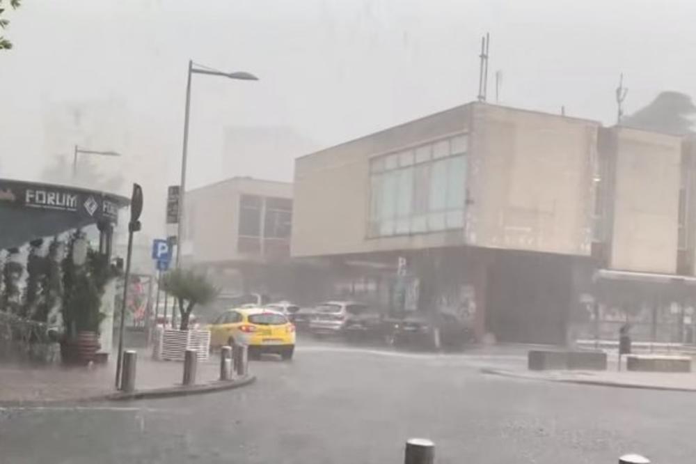 NEVREME JE VEĆ STIGLO DO CRNE GORE! Podgoricu pogodio GRAD veličine LEŠNIKA! (VIDEO)