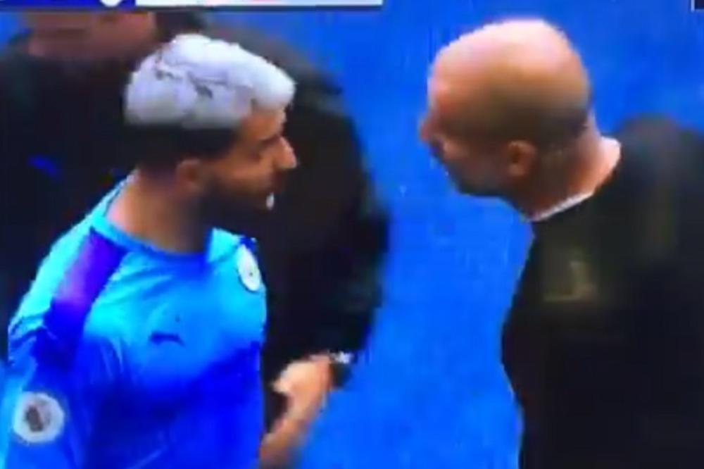 GVARDIOLA I AGUERO SE HVATALI ZA GUŠU USRED UTAKMICE: Malo je falilo da se trener i igrač Sitija potuku!