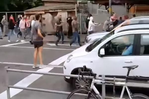 PROCURIO SNIMAK BRUTALNE TUČE DELIJA U BERNU: Navijači Zvezde su bili nemilosrdni prema lokalcima!