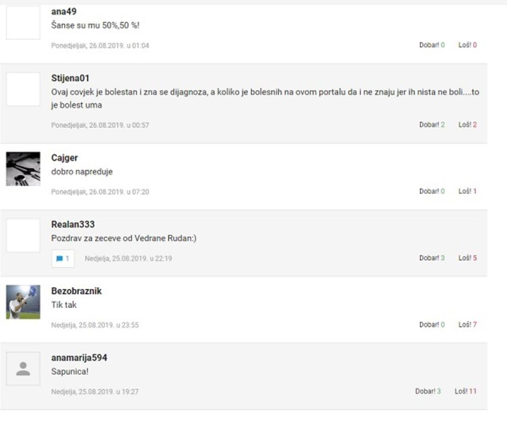 Bezobrazan komentar 'Bezobraznika'  