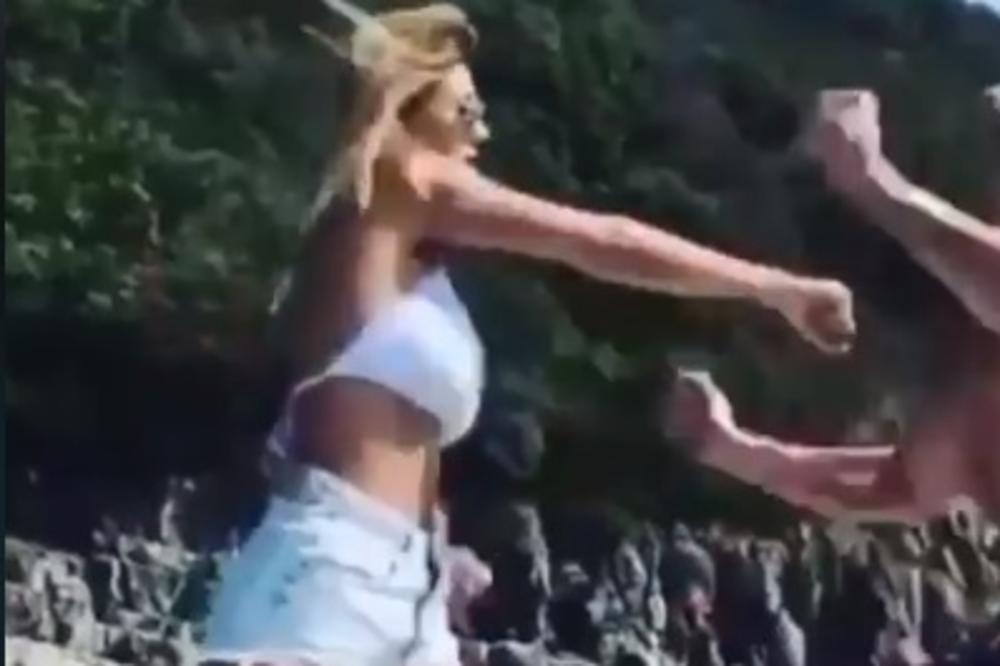 OVO NISTE MOGLI NIGDE DA VIDITE! ISPLIVAO SNIMAK tuče Kije i Filipa na BRODU, udarila ga PESNICOM (VIDEO)