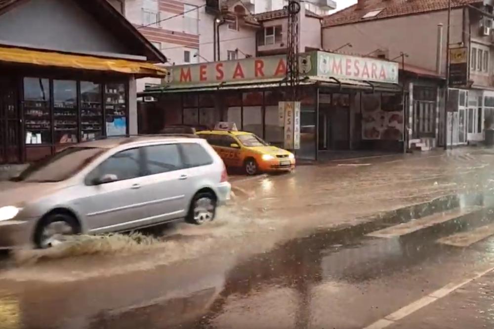 U NOVOM PAZARU JE SINOĆ BILO KATAKLIZMIČNO! Nevreme poplavilo ulice, BILI BEZ STRUJE! (VIDEO)