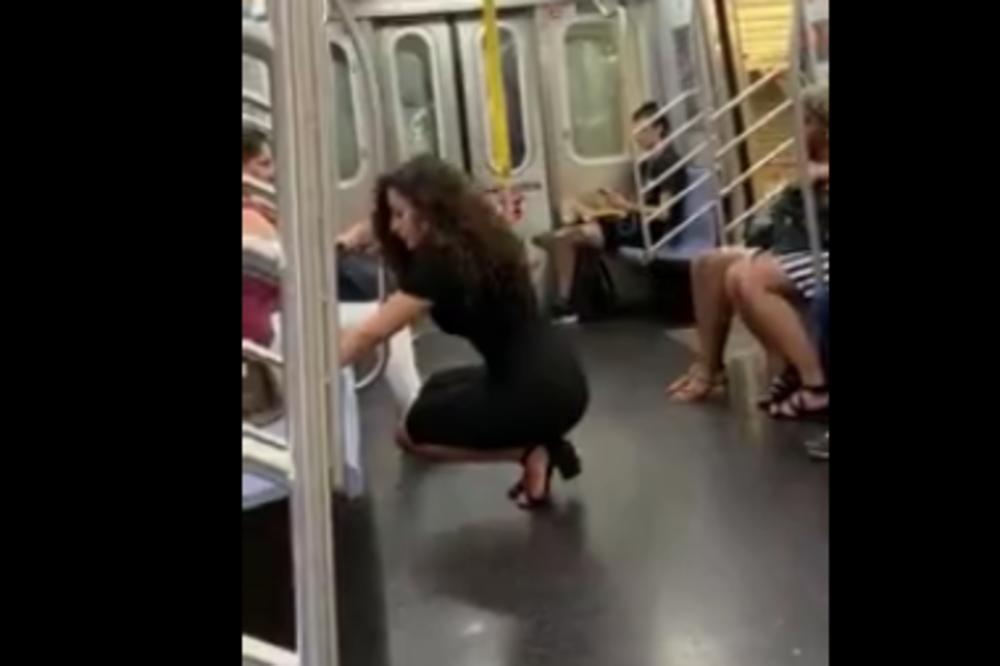 CEO AUTOBUS JE U ČUDU GLEDAO U OVU ŽENU: Nisu mogli da veruju šta radi u prevozu (VIDEO)