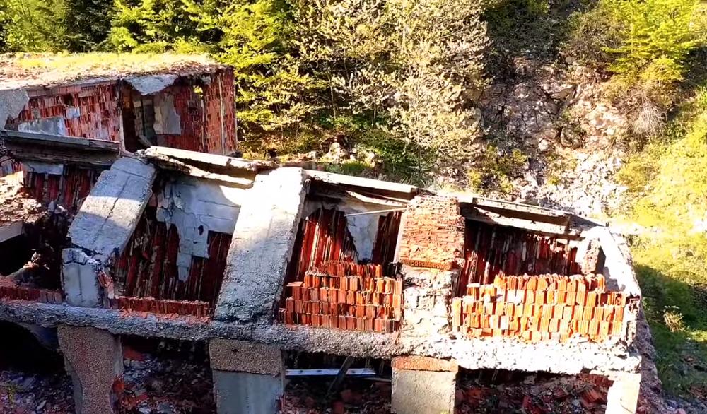 Karaula Košare iz ptičje perspektive 