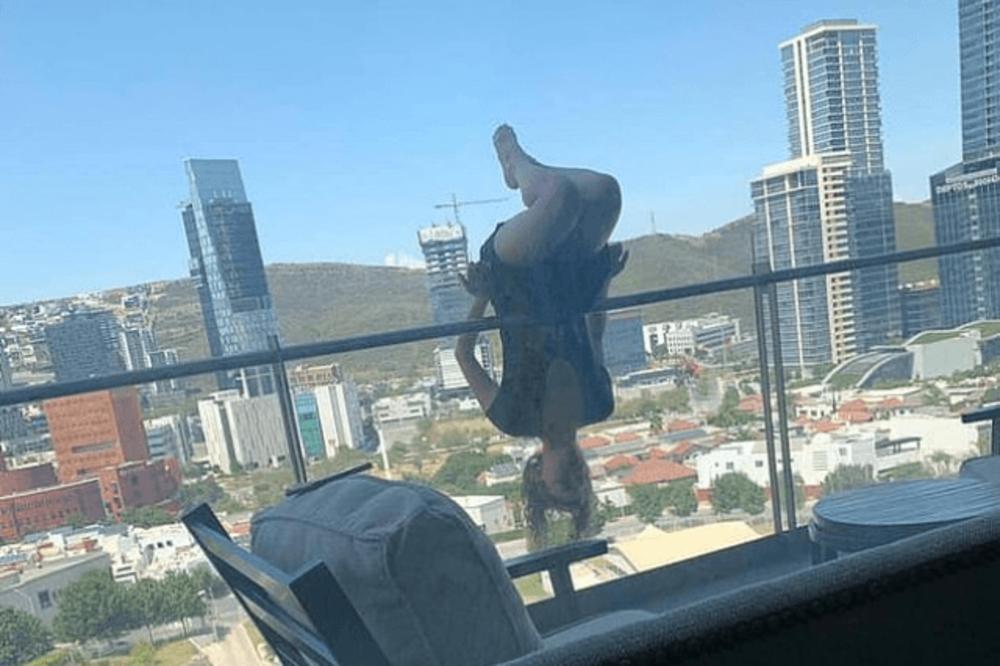 POSLEDNJI SNIMAK PRE TRAGEDIJE: Aleksa je radila JOGU na 6. spratu zgrade!