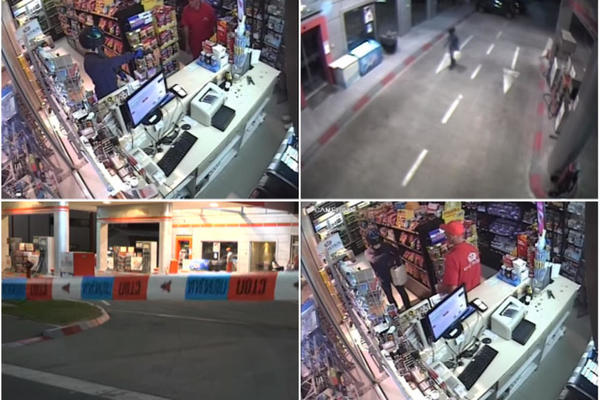 RAZBOJNIK SA KACIGOM HTEO DA OPLJAČKA PUMPU U BATAJNICI! Sve je isplanirao do DETALJA, ali je odmah PAO! (VIDEO)