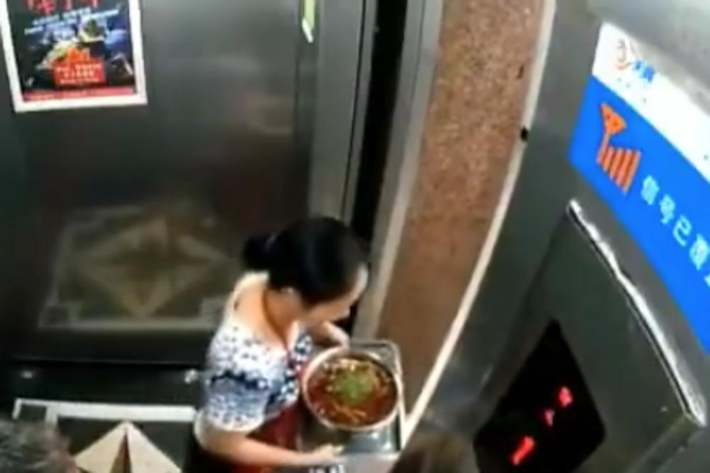 LIFT UMALO PRIGNJEČIO ŽENU! Uradila je nešto potpuno nerazumno (VIDEO)