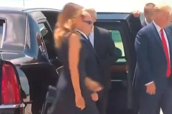 ŽENO, K NOZI! Tramp Melaniju TRETIRA KAO PSA, pogledajte samo OVAJ KLIP (VIDEO)