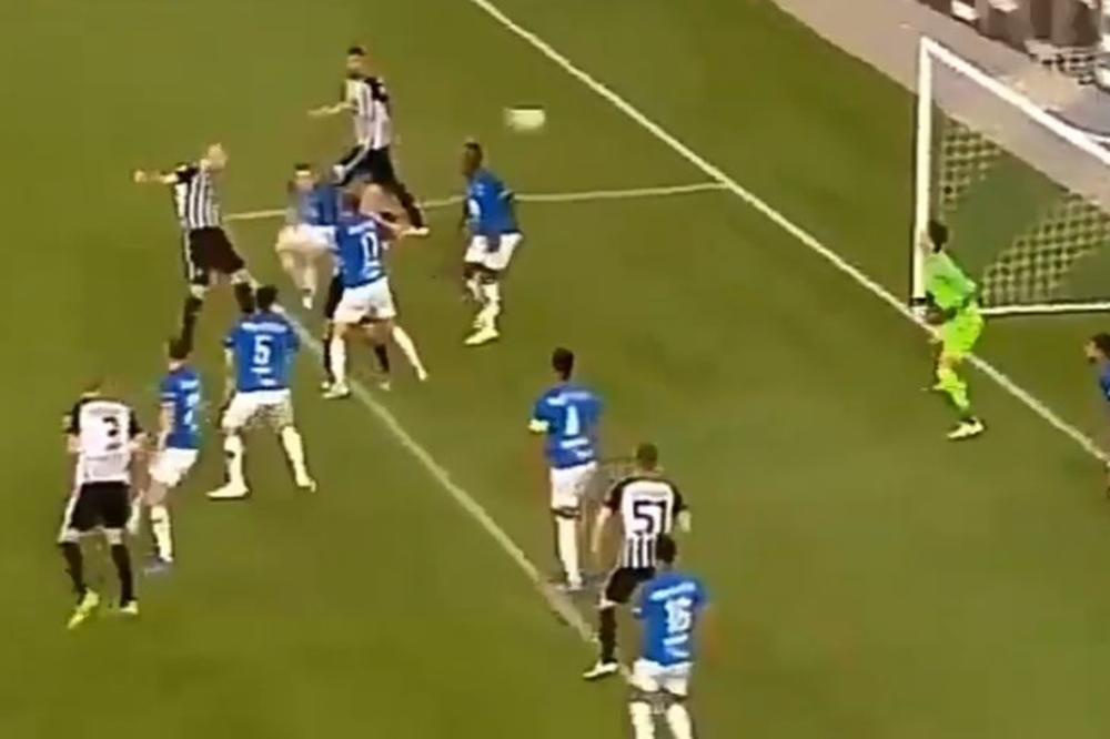 NEBESKI SKOK PARTIZANOVOG HEROJA: Ovo je gol vredan plasmana u Ligu Evrope! Kako je samo izronio niotkuda!