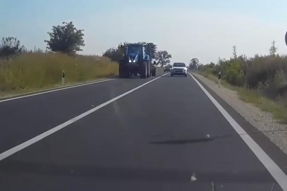 STRAVIČAN SNIMAK NA PUTU U SRBIJI! Preticao na PUNOJ LINIJI,  umalo nije UBIO LJUDE! (VIDEO)