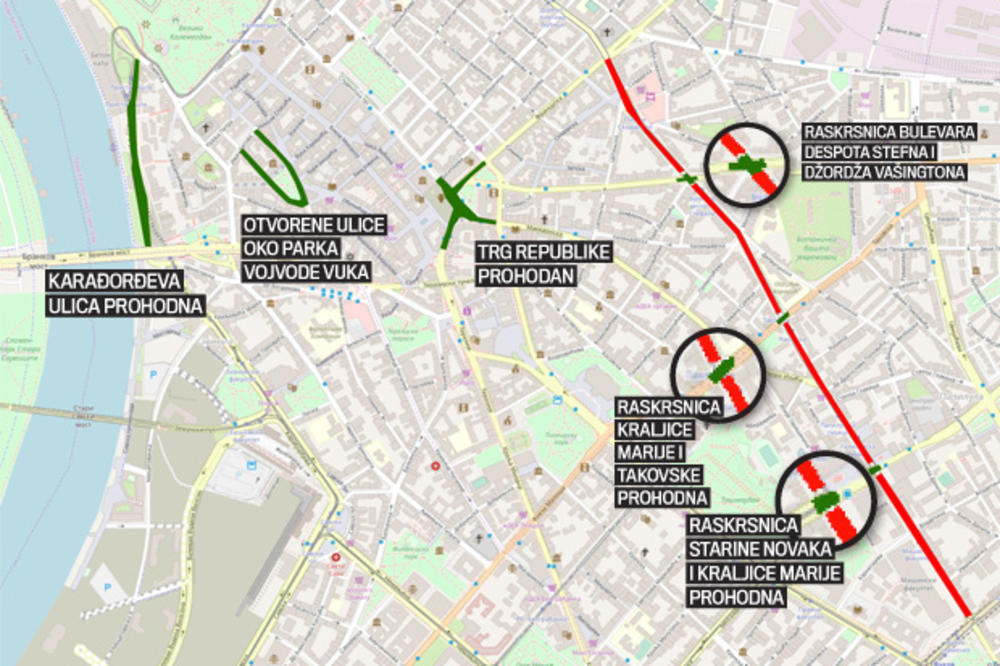 IZBEGNITE GUŽVE U SAOBRAĆAJU, BIĆE I ZATVARANJA ULICA! Ova MAPA će vam pomoći da zaobiđete KOLAPS! (MAPA)