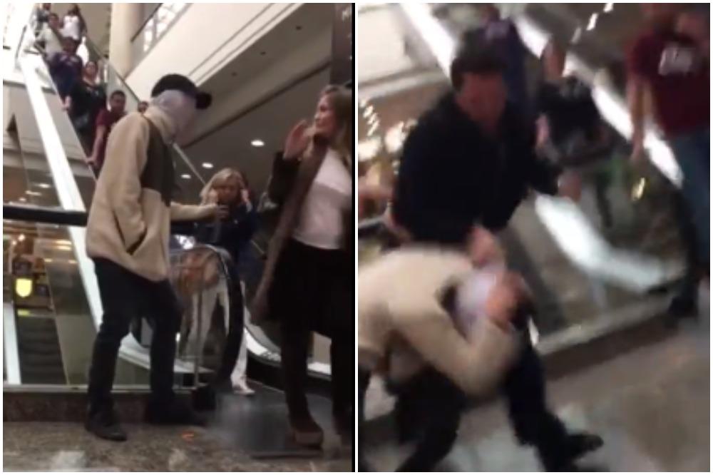 SUPERMENOV NEPRIJATELJ NAPAO ČOVEKA: Neverovatan prizor u tržnom centru! (VIDEO)