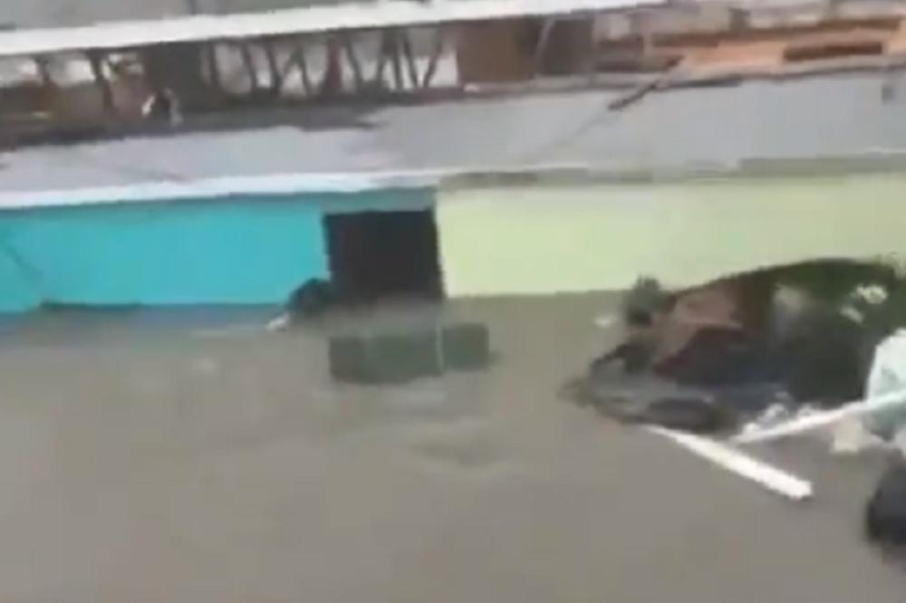 ŽENA SA BEBOM JE SNIMALA KAKO URAGAN DORIJAN RUŠI SVE PRED SOBOM! Horor snimak  sa Bahama! (VIDEO)