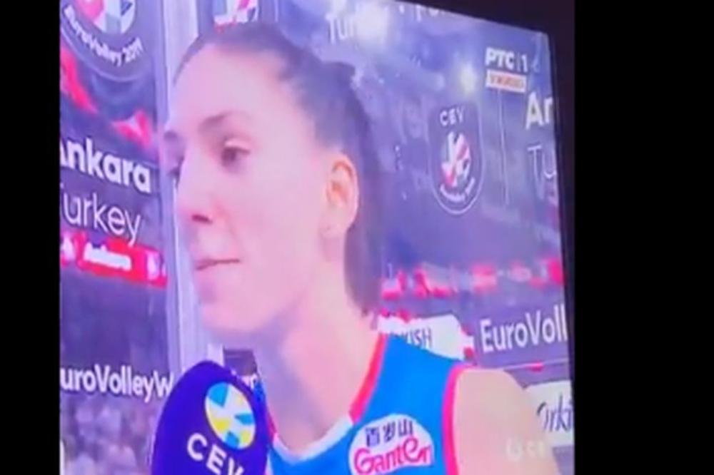 SUZE RADOSNICE TIJANE BOŠKOVIĆ: Emocije savladale najbolju odbojkašicu sveta posle osvojene zlatne medalje!