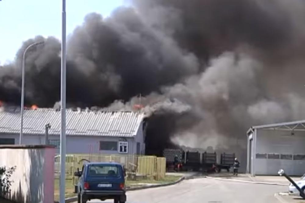 HOROR U PANČEVU! Čule su se ludačke DETONACIJE, a onda je izbio POŽAR! VATRA BUKTI, PUTEVI BLOKIRANI! (VIDEO)