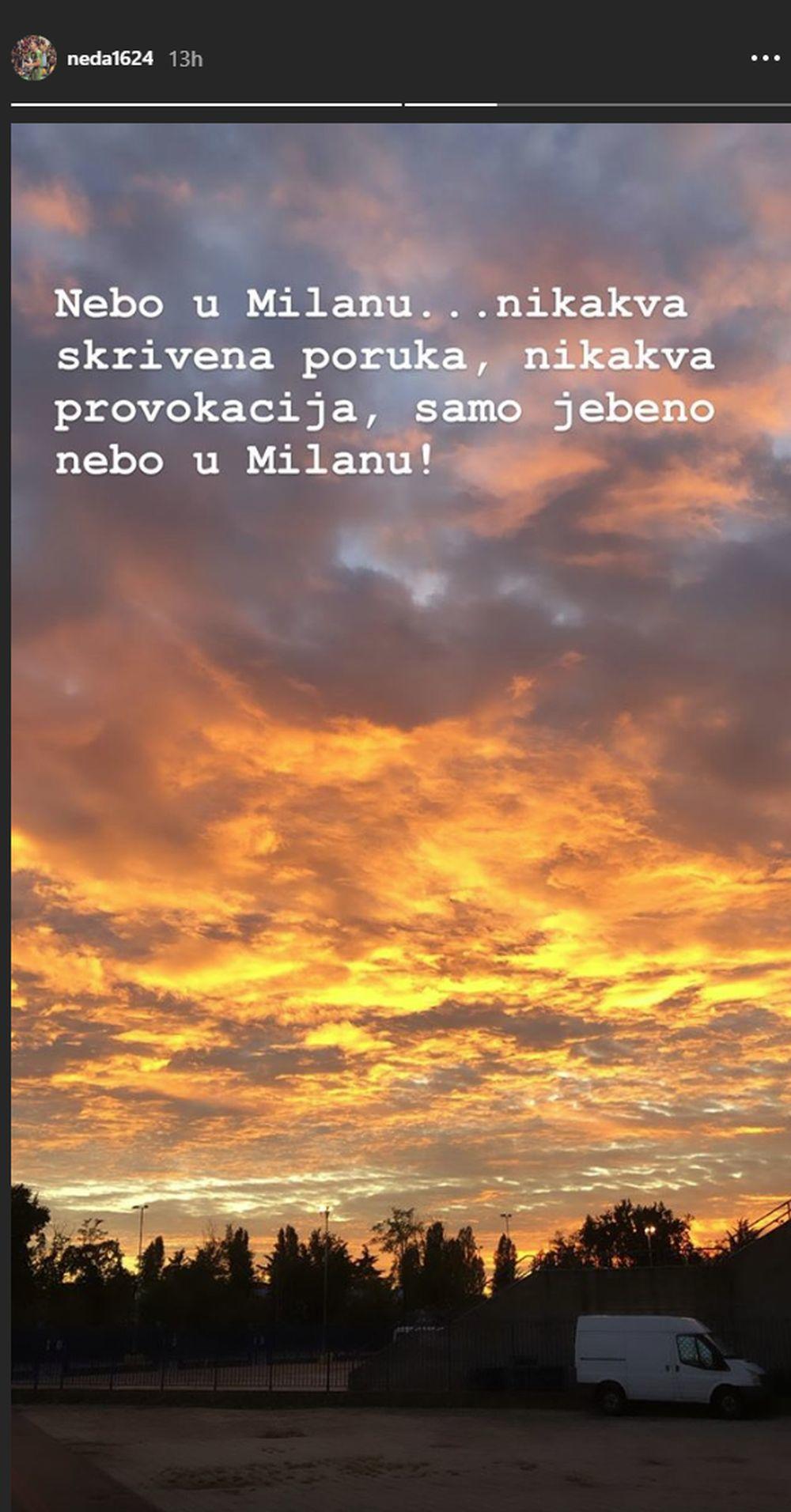 Nemanja Nedović je ovu poruku objavio na Instagramu