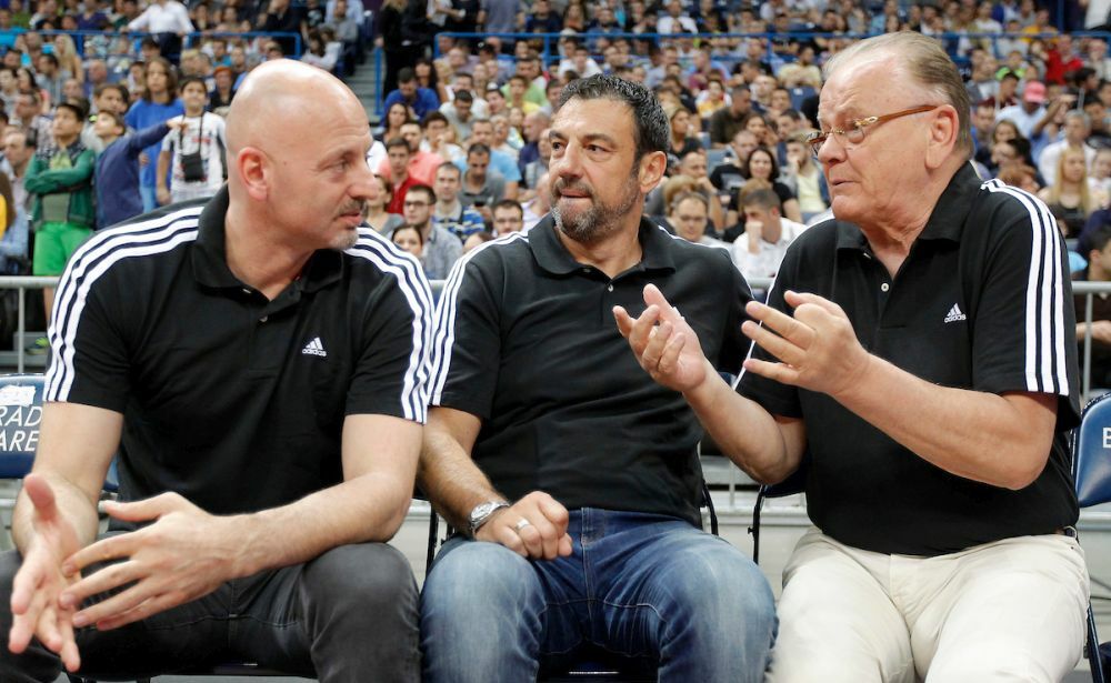 Saša Obradović u društvu Aleksandra Trifunovića i Dušana Ivkovića