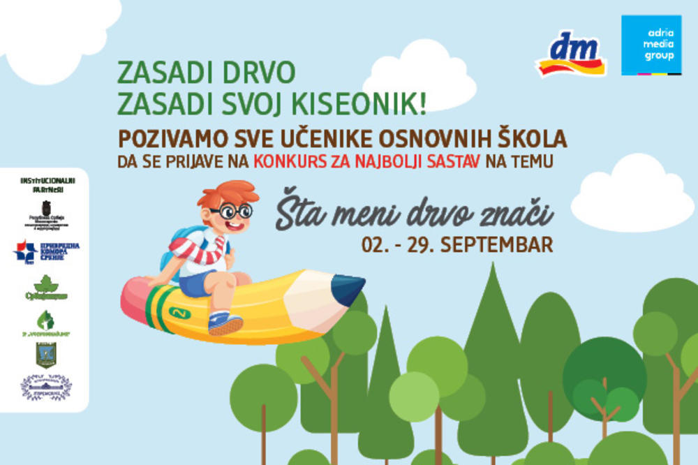 SPASIMO PLANETU ZAJEDNO! Nagrađujemo najlepši sastav na temu „Šta meni drvo znači“