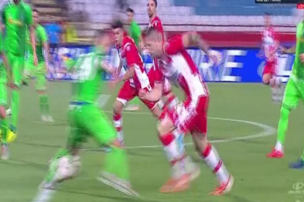 VELIKA GREŠKA SUDIJE: Sumnjiv penal za Crvenu zvezdu - da li je kontakt bio van kaznenog prostora?!