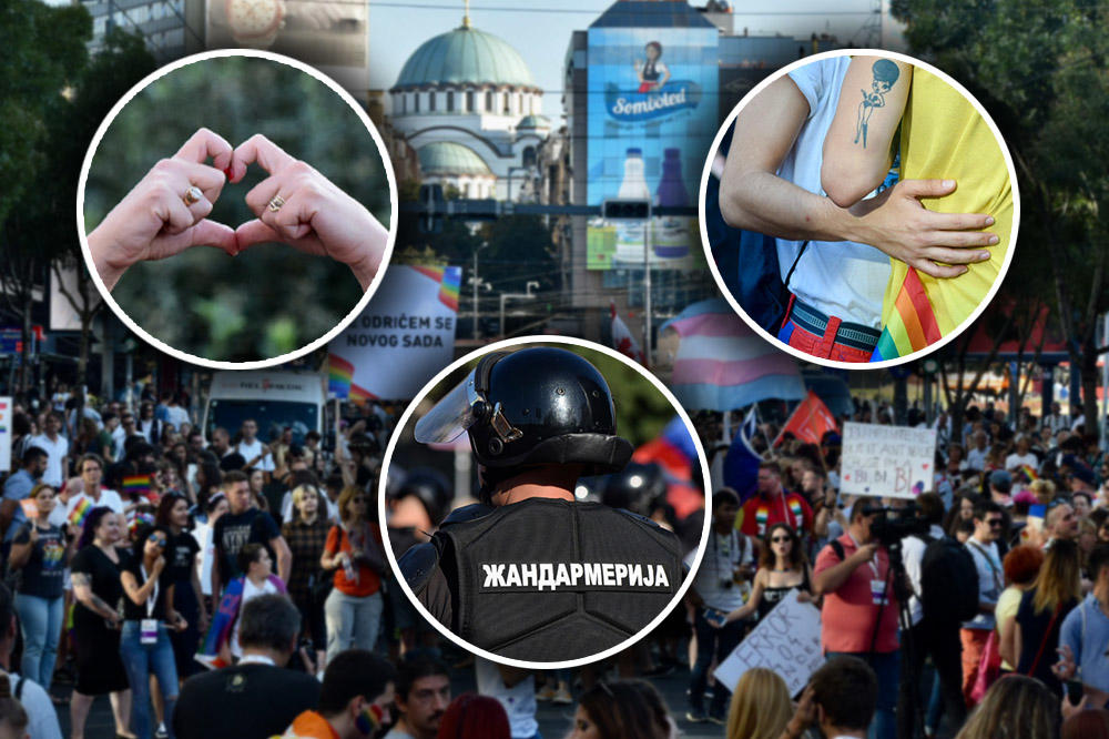 IKONA U BOJAMA DUGE, GEJ ISUS, NJIH PETORICA NA ASFALTU, MAJICA BRNABIĆKINE DEVOJKE... Šta smo sve imali na Prajdu?