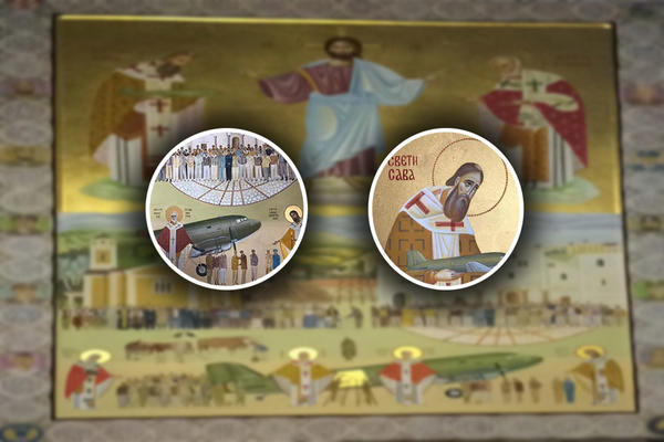 SVETI SAVA DAJE SVETOM NIKOLI AVION, A TU JE I DRAŽA MIHAILOVIĆ: Ova ikona nikad se ne celiva! (FOTO)