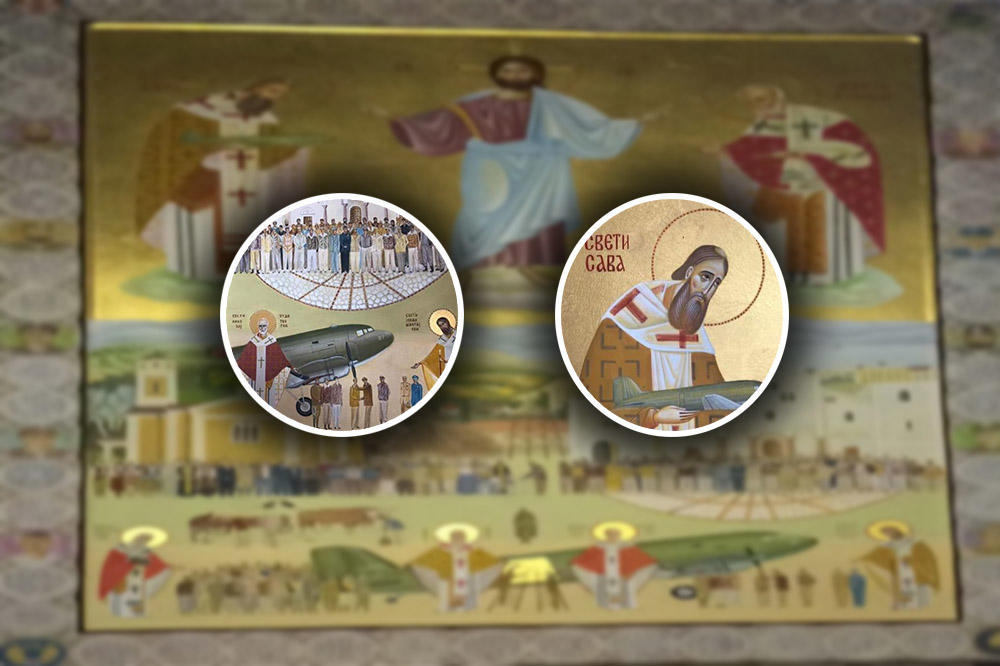 SVETI SAVA DAJE SVETOM NIKOLI AVION, A TU JE I DRAŽA MIHAILOVIĆ: Ova ikona nikad se ne celiva! (FOTO)