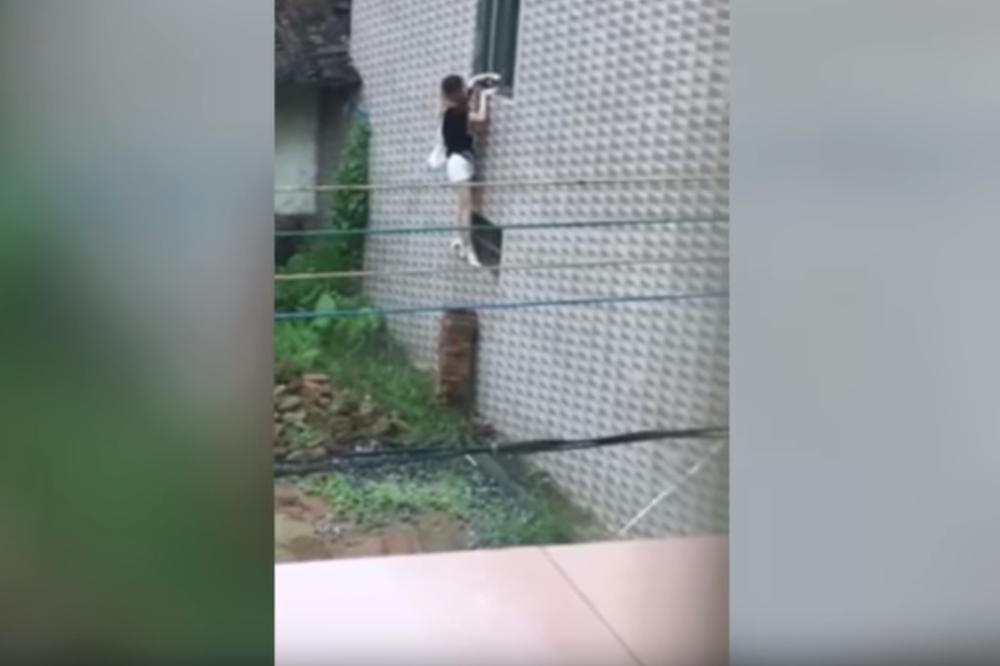 KOMŠIJA JE SNIMIO KOMŠINICU NA DELU: Ali ono što je usledilo, tera suze na oči...OD SMEHA (VIDEO)