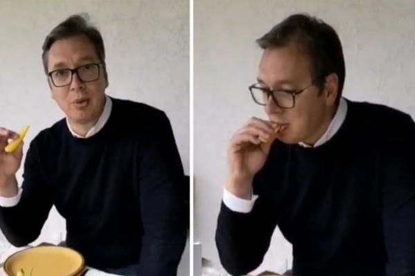 VUČIĆ JE UŠAO U KUĆU PORODICE BOGDANOVIĆ, A ONDA JE PROBAO LJUTU PAPRIČICU! Predsednik u NENAJAVLJENOM obilasku