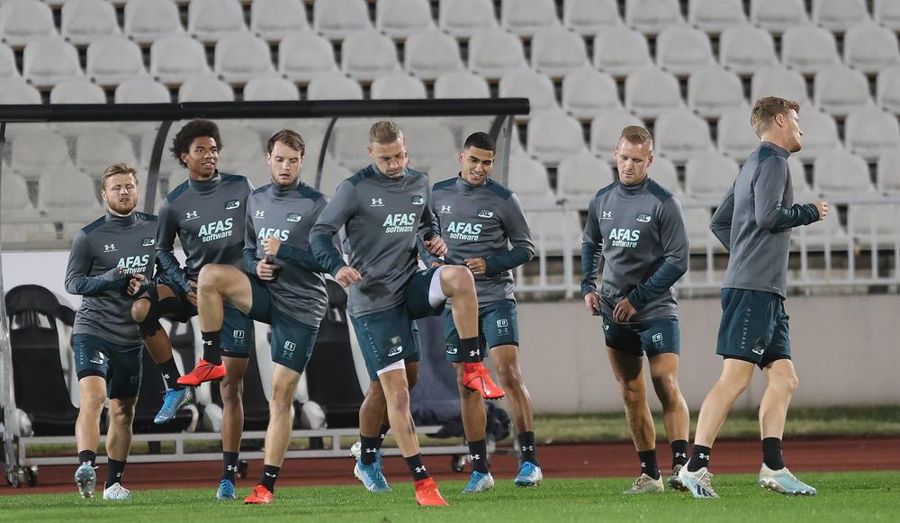Fudbaleri AZ Alkmara na treningu   