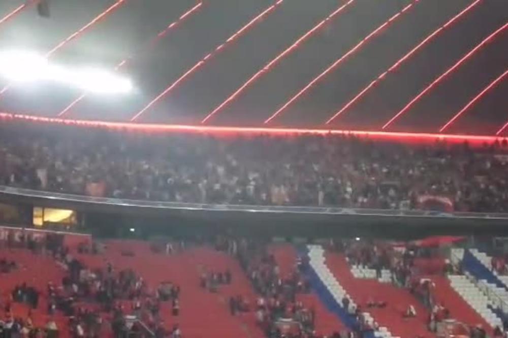 PRAZAN STADION I SAMO SE ONI ČUJU: Delije napravile feštu posle poraza od Bajerna!