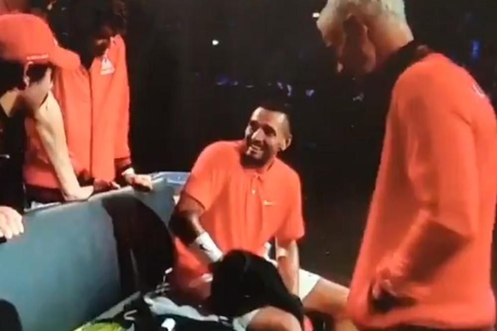 KAKAV LJAKSE: Nik Kirjos izgubio od Federera, pa našao najodvratniji mogući izgovor - lepoticu sa tribina!